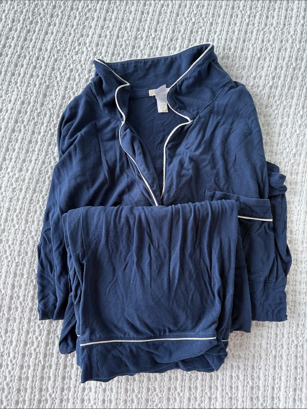 Eberjey pajama set navy size medium